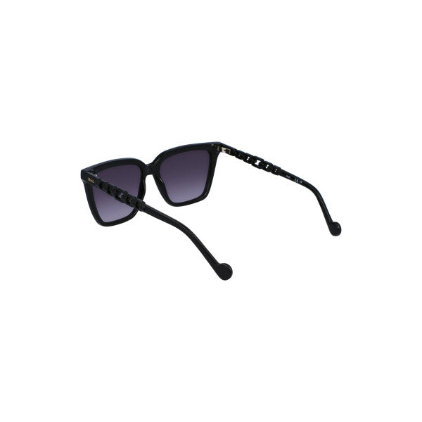 LIU JO Zwarte Zonnebril – Vierkant Frame – Elegant & Modern – UV400 Bescherming