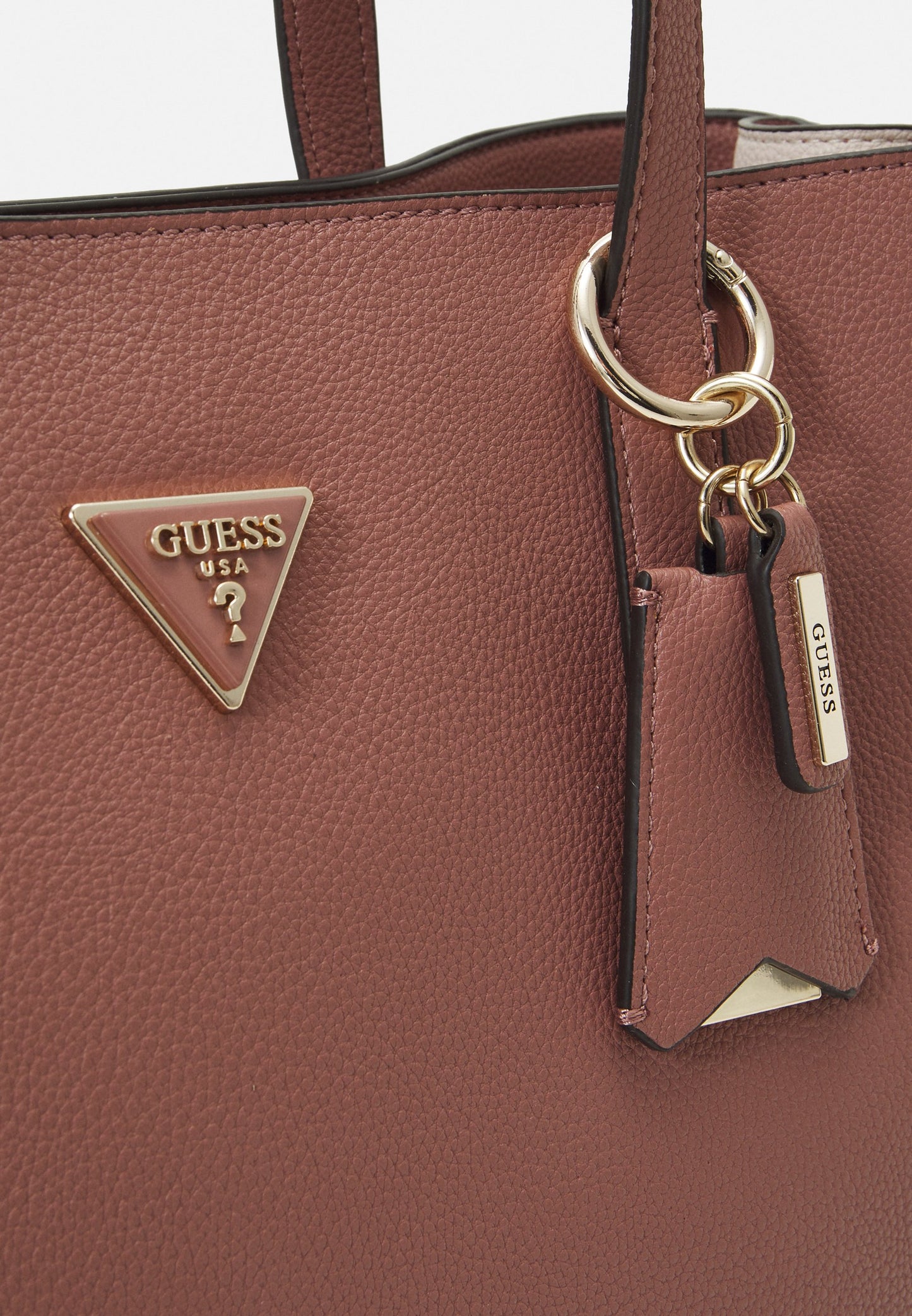 Guess Roze Shopper met Gouden Logo & Sleutelhanger