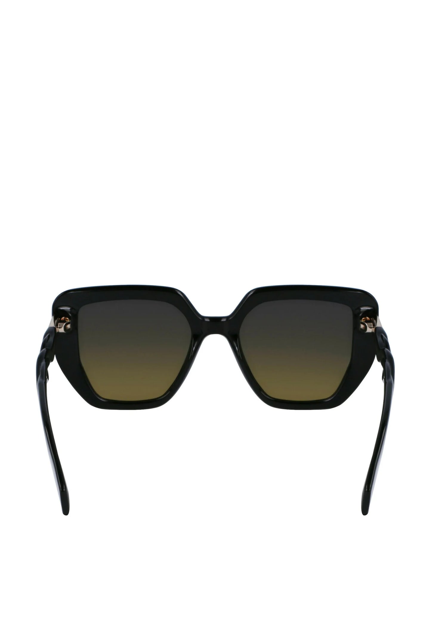 Liu Jo Zonnebril Dames – Oversized Zwart – Gevlochten Pootjes – Gradiënt Lens