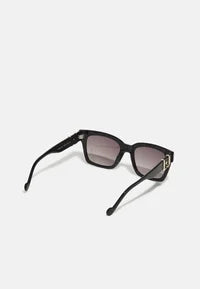 LIU JO Zonnebril Zwart – Vierkant Frame – Gouden Logo Detail – UV400 Bescherming