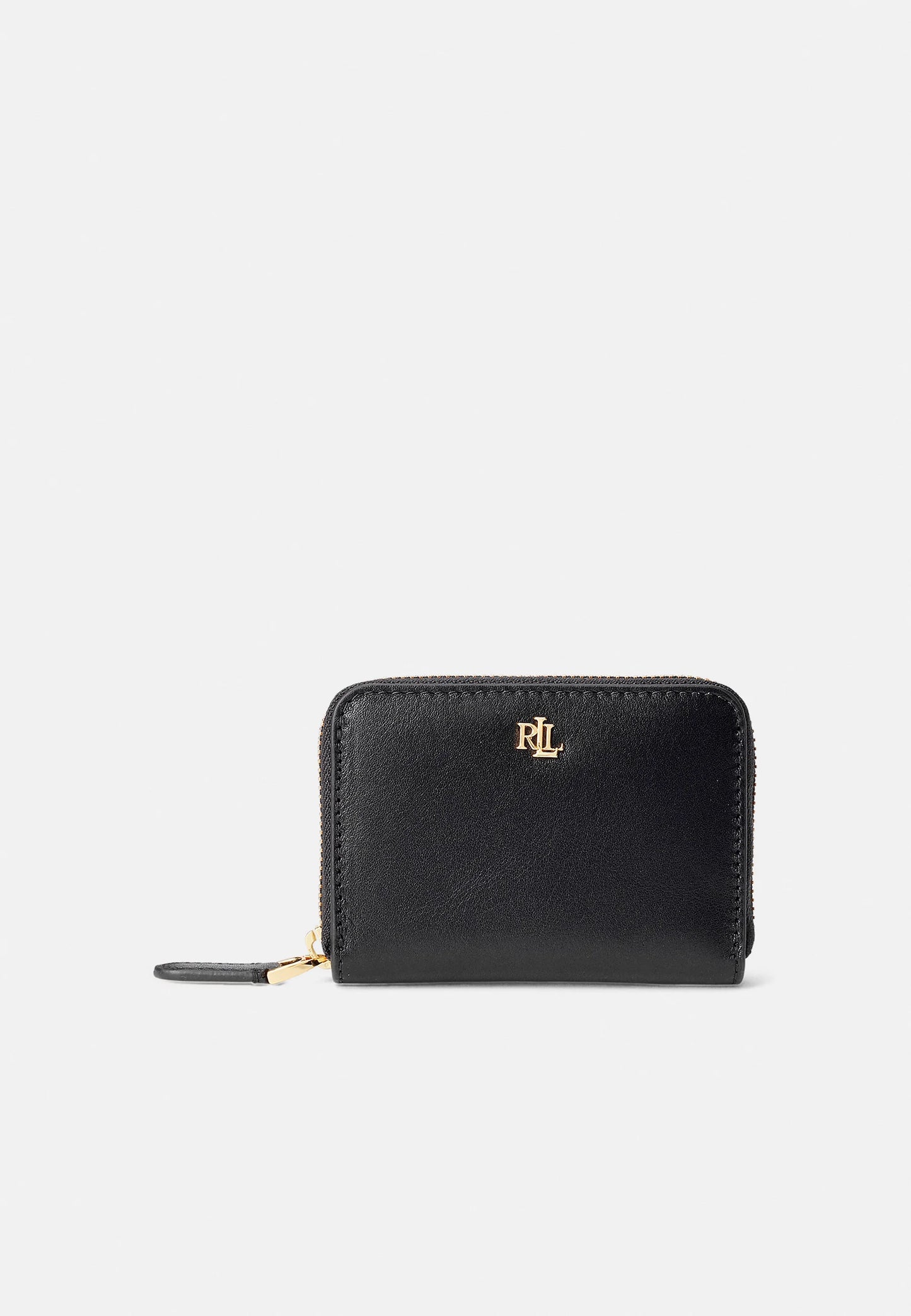 Ralph Lauren RLL Portemonnee – Zwart – Goudkleurig Logo – Compact & Luxe Design