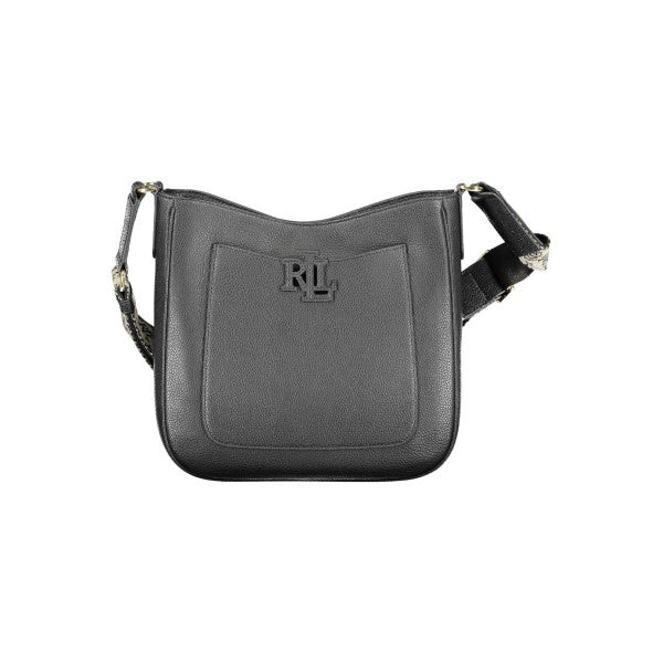 Ralph Lauren Crossbodytas Zwart – RLL Logo – Dames Schoudertas met Brede Band