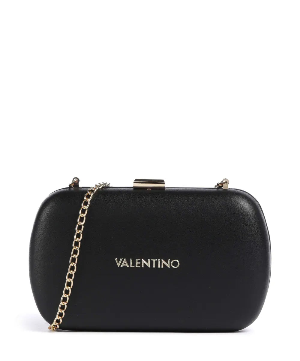 Valentino AROMA Clutch – Nero | Luxe Avondtas met Goudkleurige Ketting