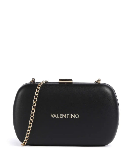 Valentino AROMA Clutch – Nero | Luxe Avondtas met Goudkleurige Ketting