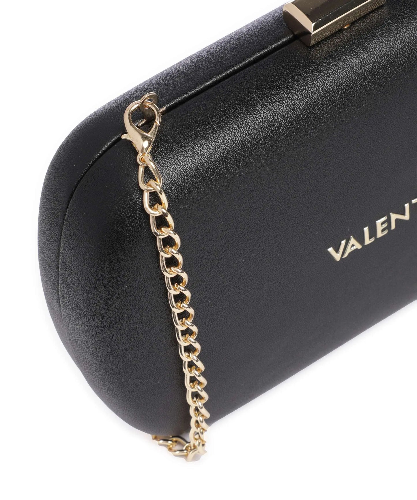 Valentino AROMA Clutch – Nero | Luxe Avondtas met Goudkleurige Ketting