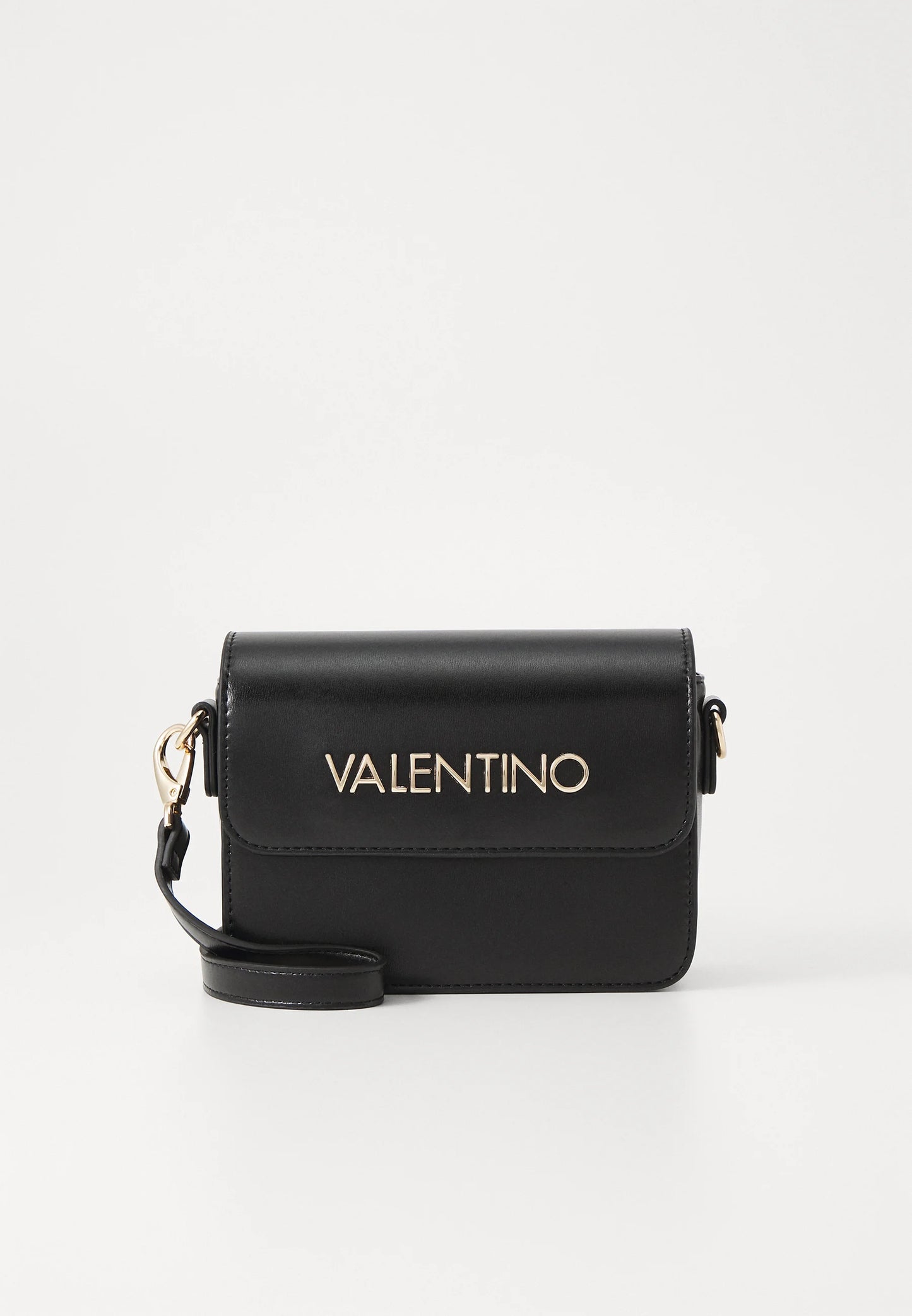 NAMMOS-Valentino Schoudertas – Zwart met Gouden Logo - nero