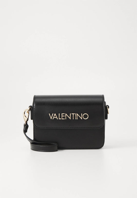 NAMMOS-Valentino Schoudertas – Zwart met Gouden Logo - nero