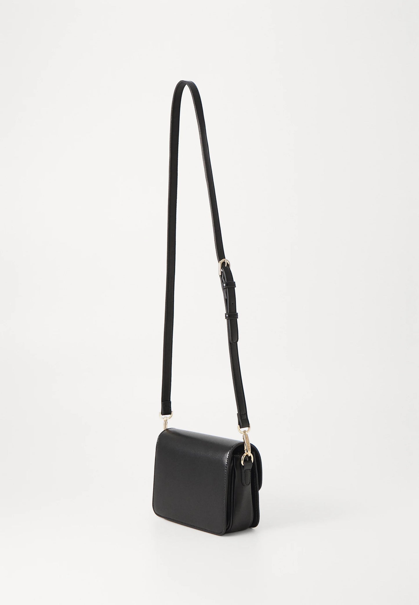 NAMMOS-Valentino Schoudertas – Zwart met Gouden Logo - nero