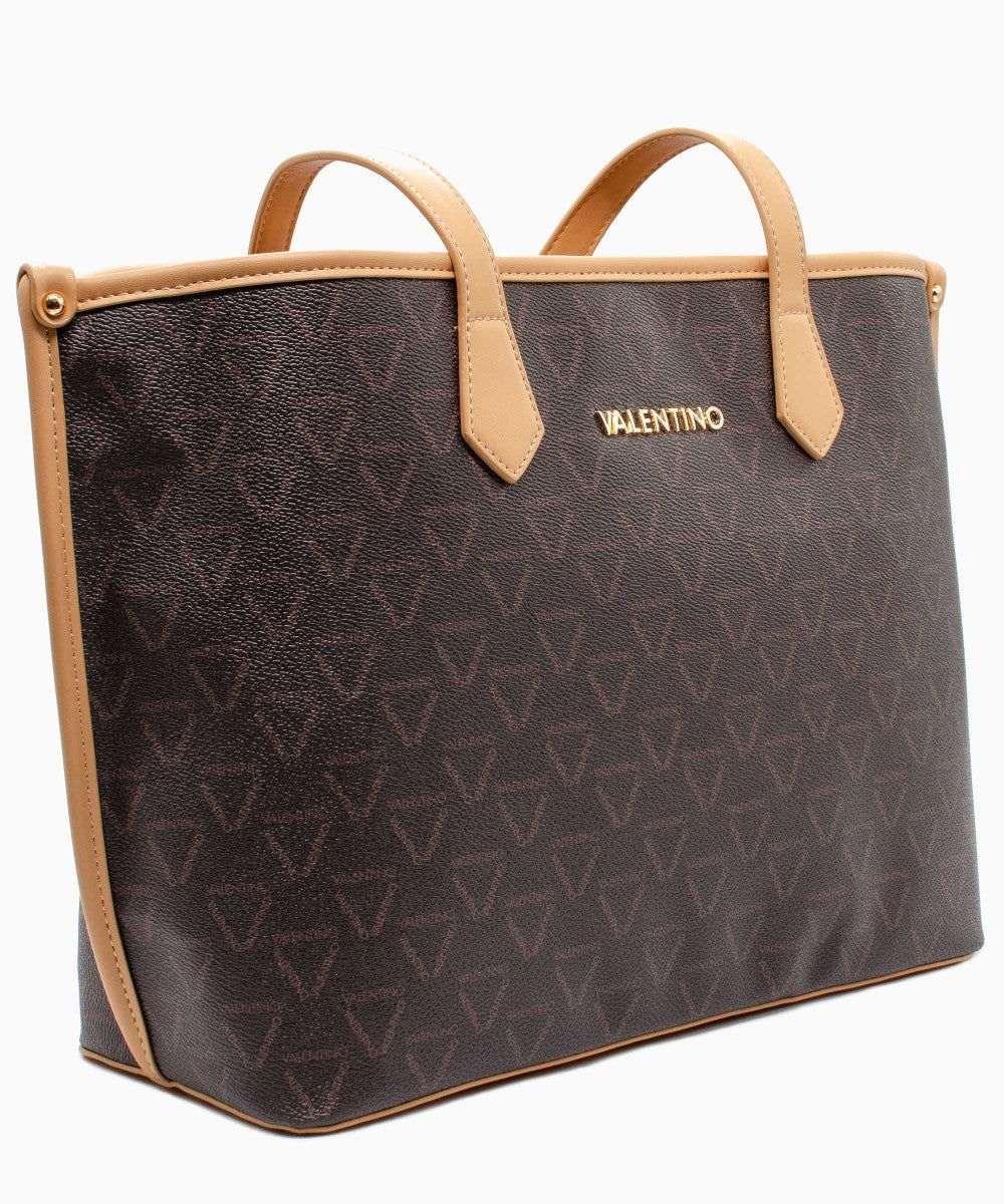 Valentino by Mario Valentino - Symetrie Shopper Bag - Nero/Cognac
