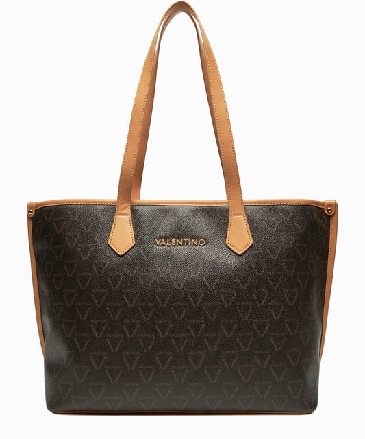 Valentino by Mario Valentino - Symetrie Shopper Bag - Nero/Cognac