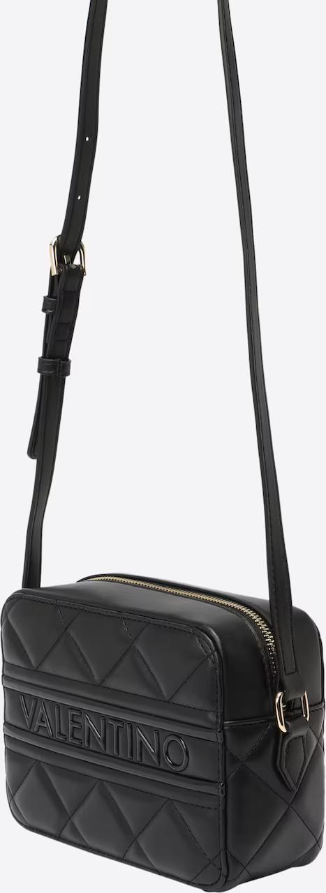 VALENTINO Schoudertas ‘Ada’ – Zwart | Quilted Crossbody met Logo en Goudkleurige Details