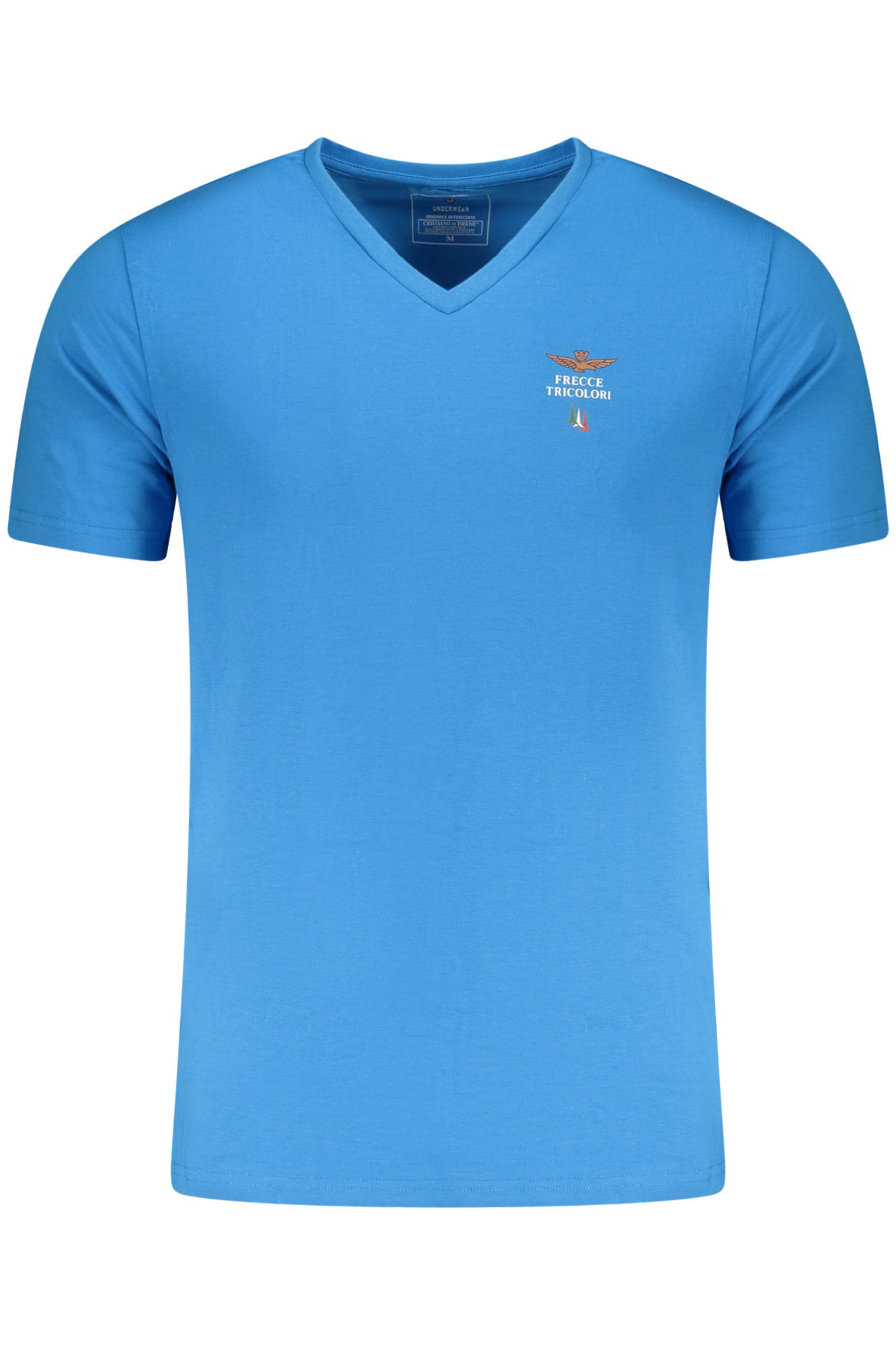 AERONAUTICA MILITARE MEN'S LIGHT BLUE OUTERWEAR T-SHIRT