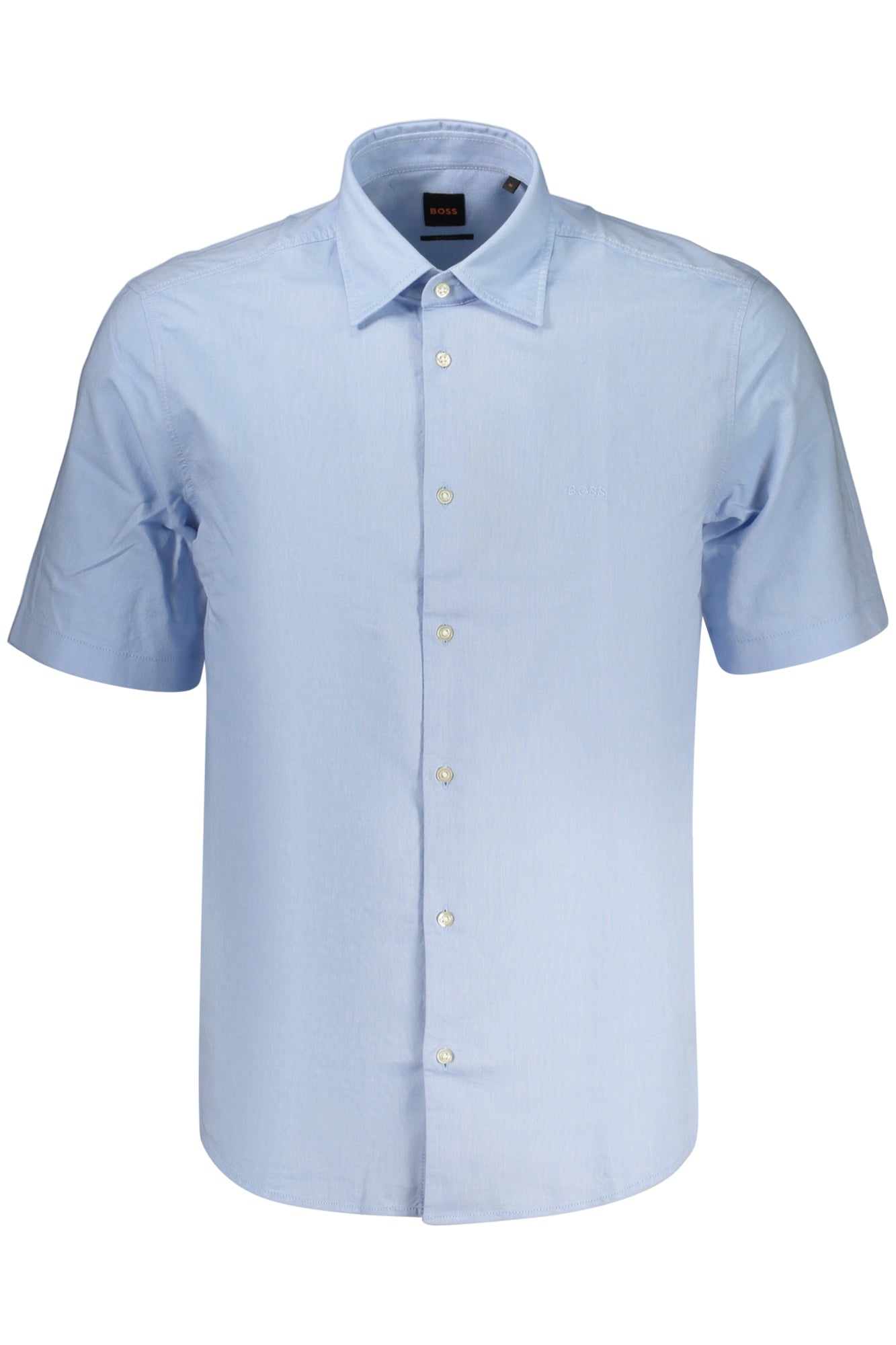 BOSS MEN'S SHORT-SLEEVED SHIRT, BLUE
