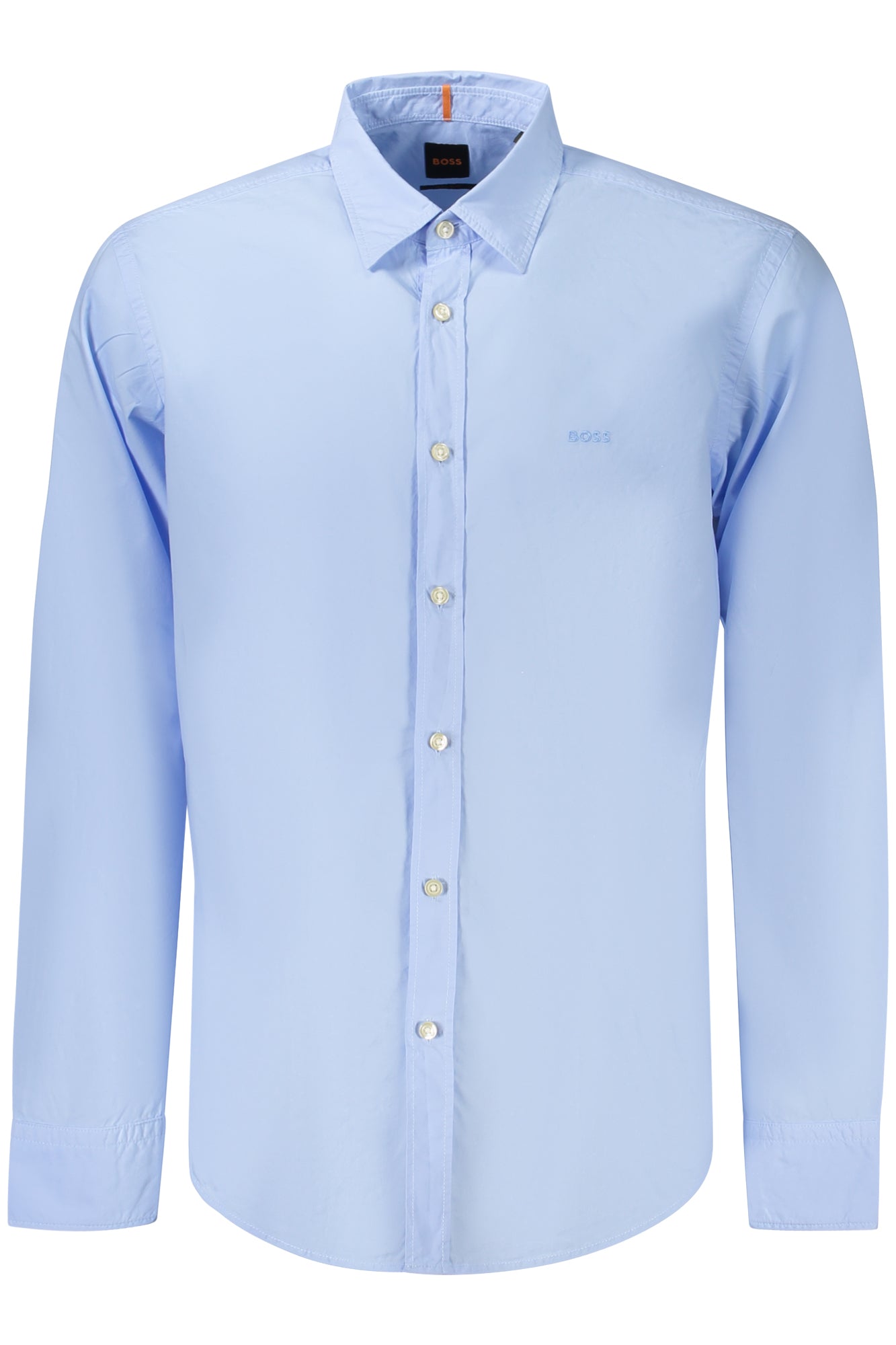 BOSS MEN'S LONG-SLEEVED SHIRT, BLUE