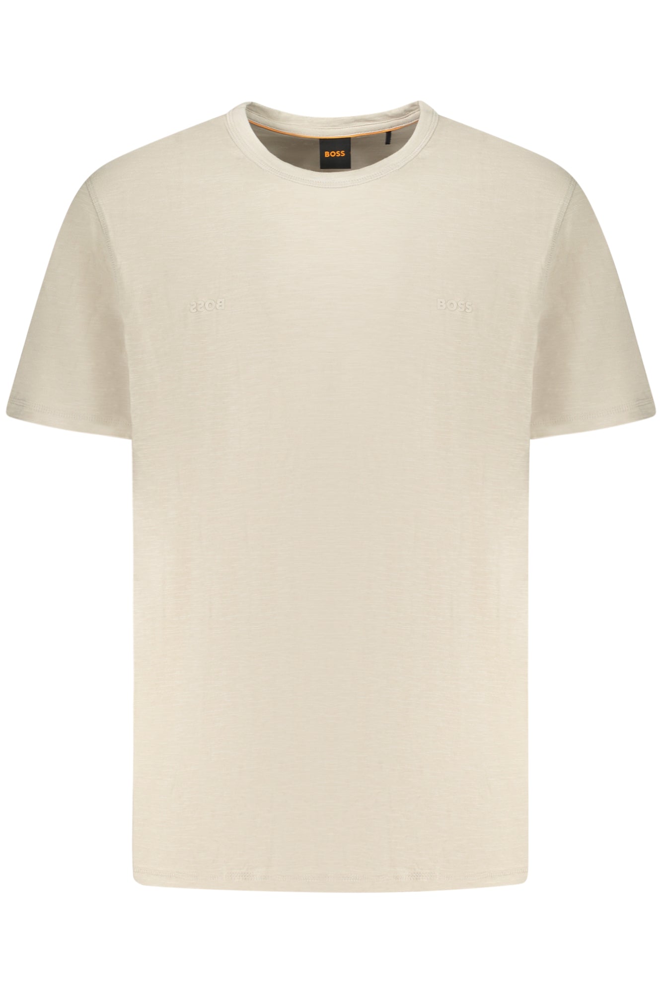 BOSS MEN'S SHORT-SLEEVE T-SHIRT BEIGE