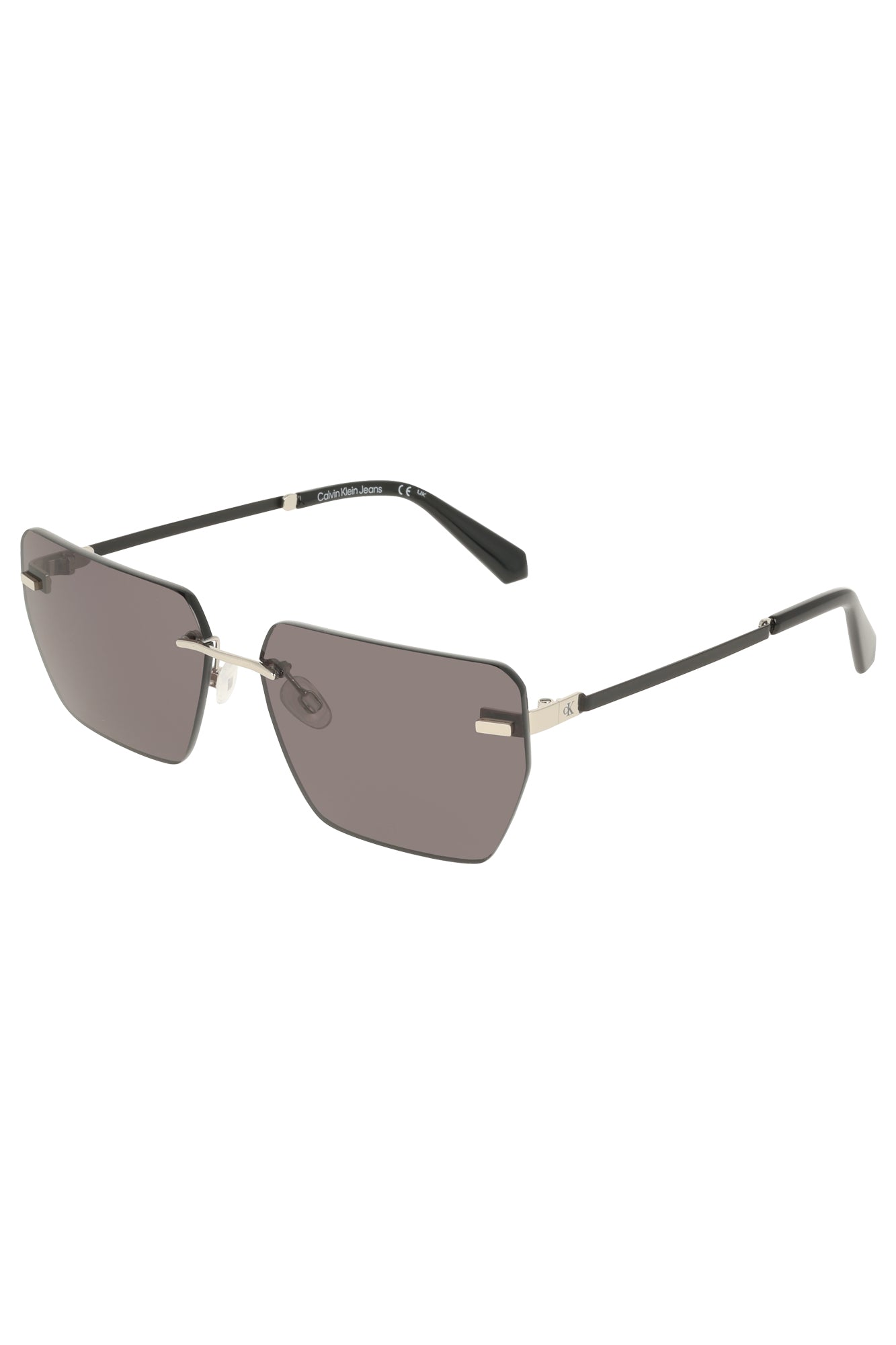 CALVIN KLEIN MEN'S SUNGLASSES SILVER