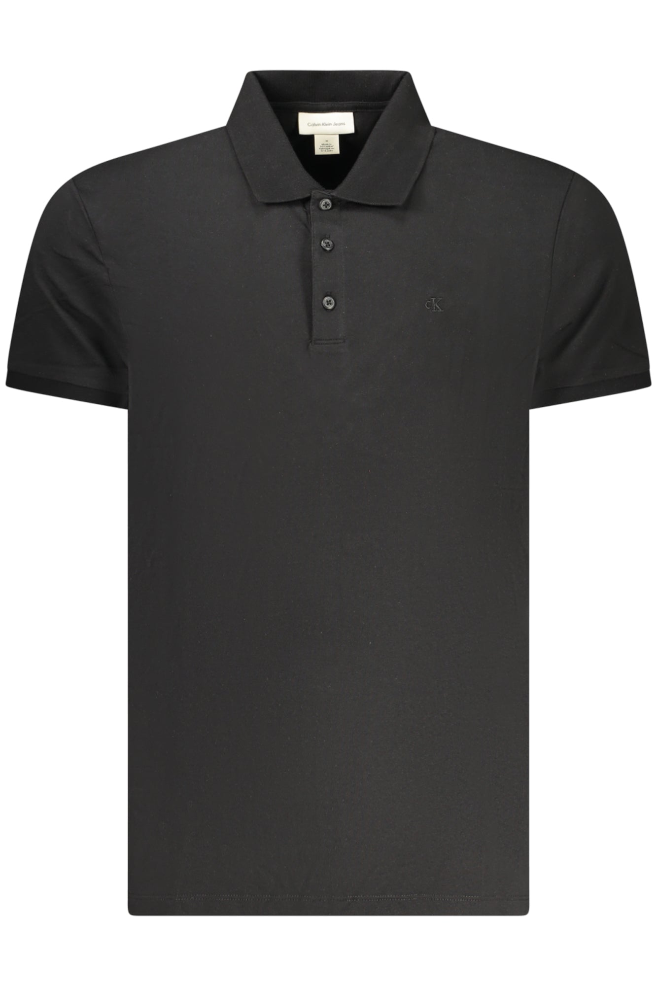CALVIN KLEIN MEN'S SHORT-SLEEVE POLO SHIRT BLACK