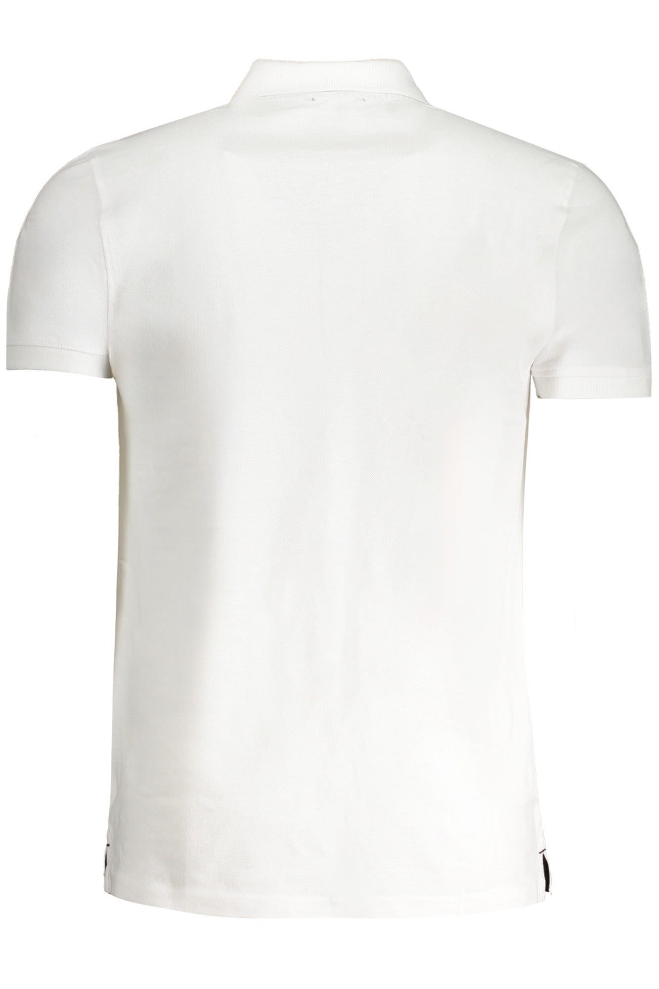 CAVALLI CLASS MEN'S WHITE SHORT SLEEVED POLO SHIRT
