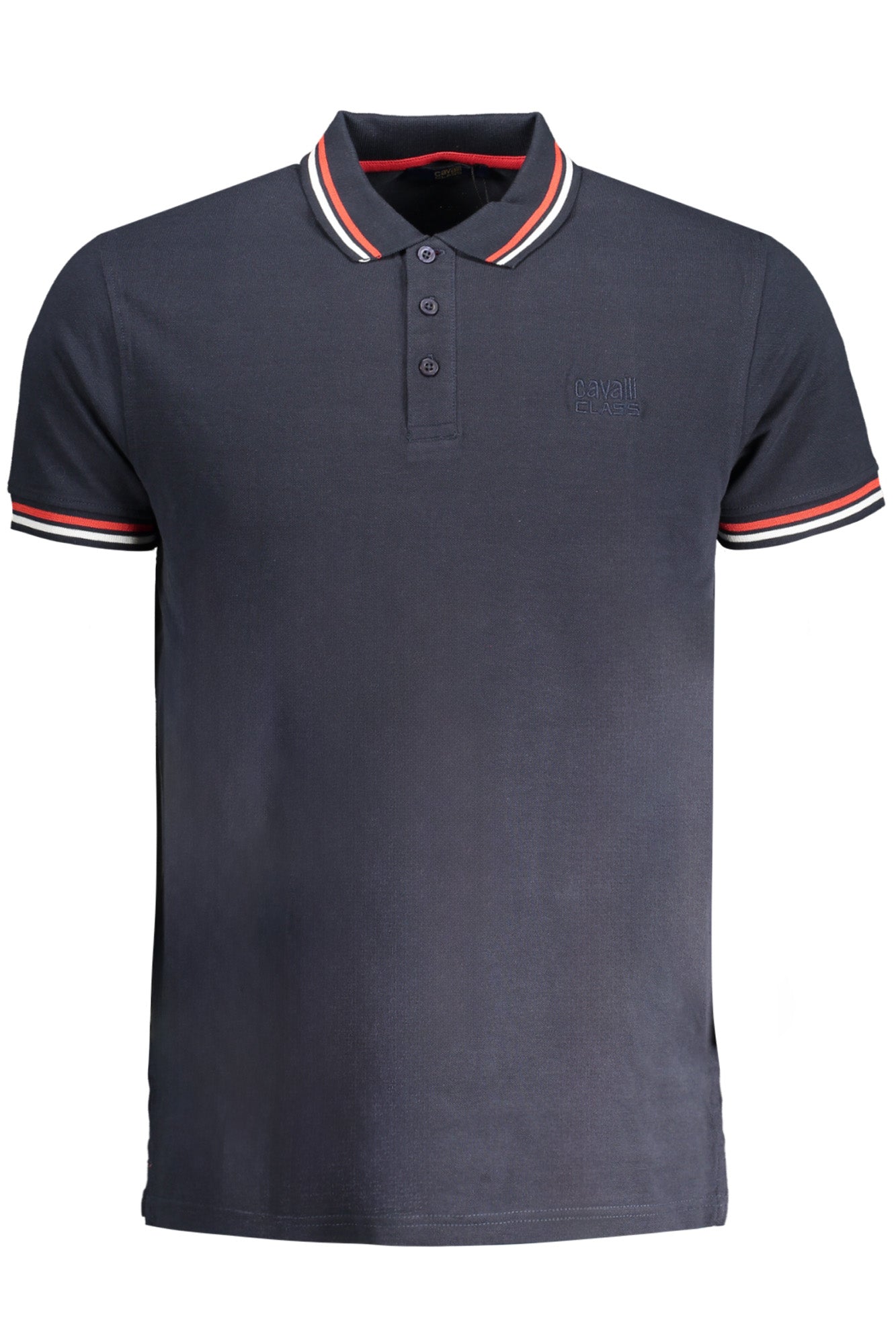 CAVALLI CLASS MEN'S SHORT SLEEVED POLO SHIRT BLUE