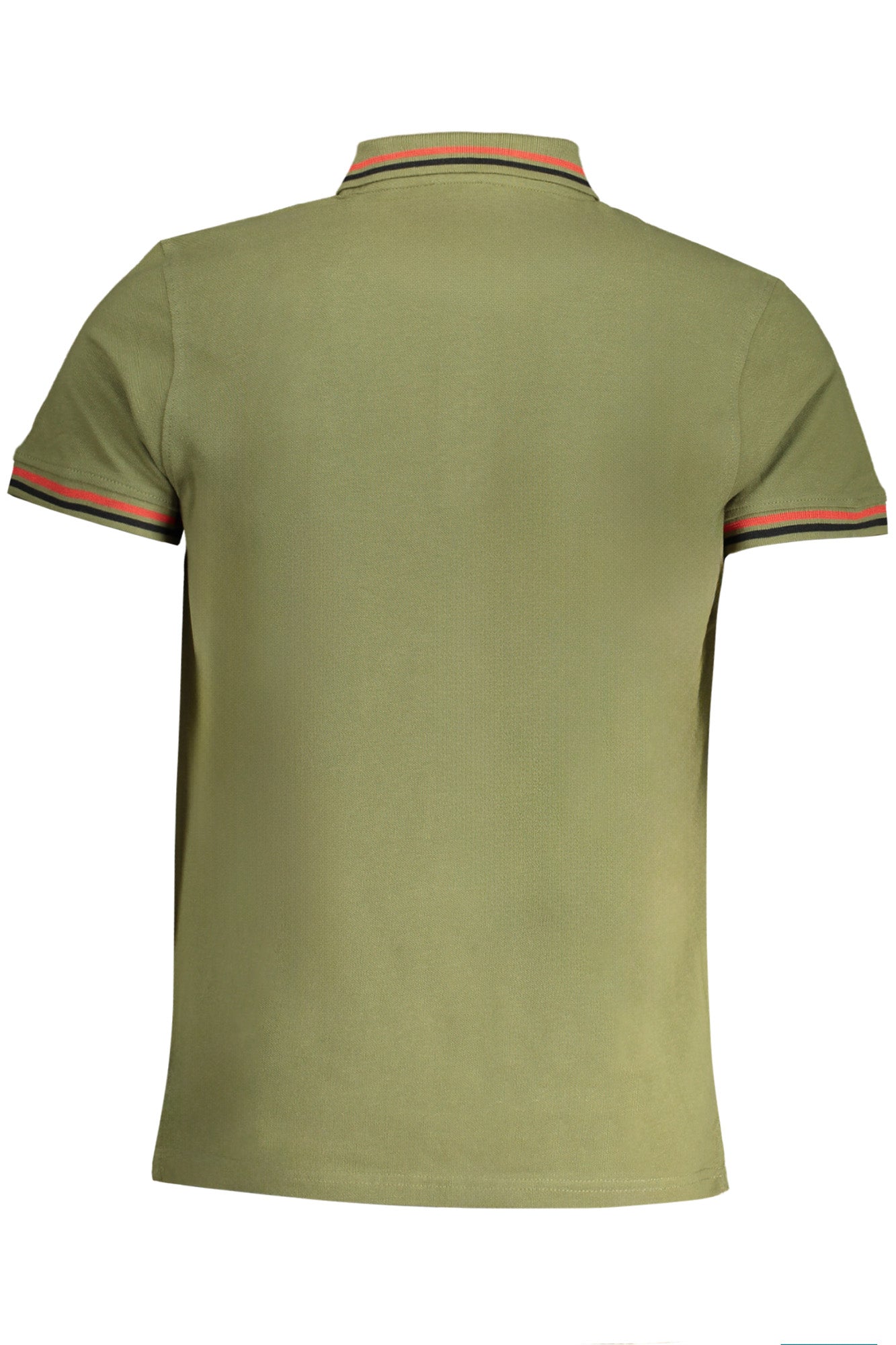CAVALLI CLASS MEN'S GREEN SHORT SLEEVED POLO SHIRT