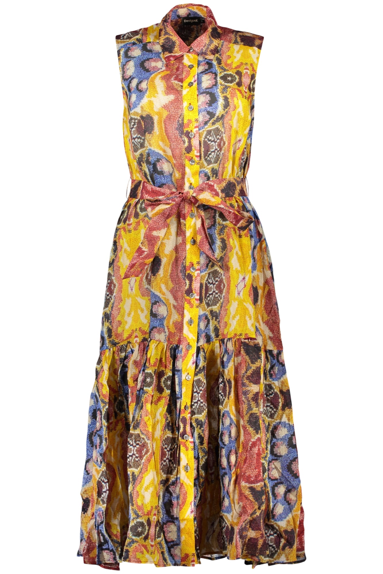 Desigual Bugs Lacroix maxi-jurk met print – geel