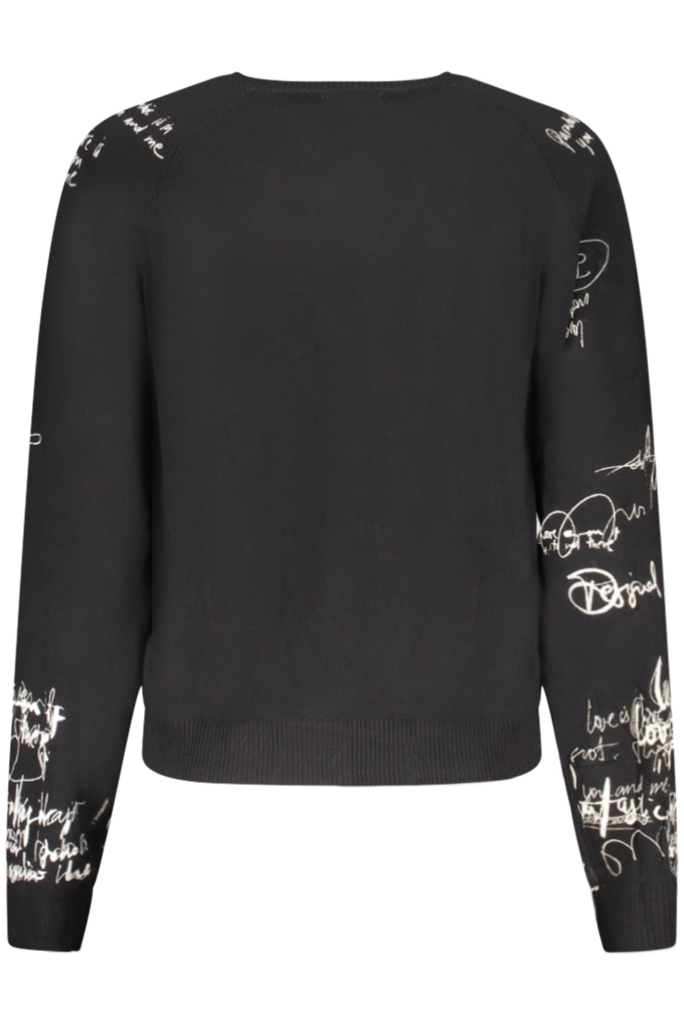 DESIGUAL WOMEN'S BLACK SWEATER