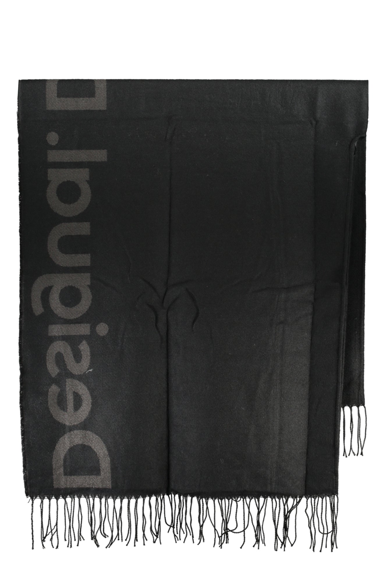 DESIGUAL BLACK WOMEN'S PONCHO