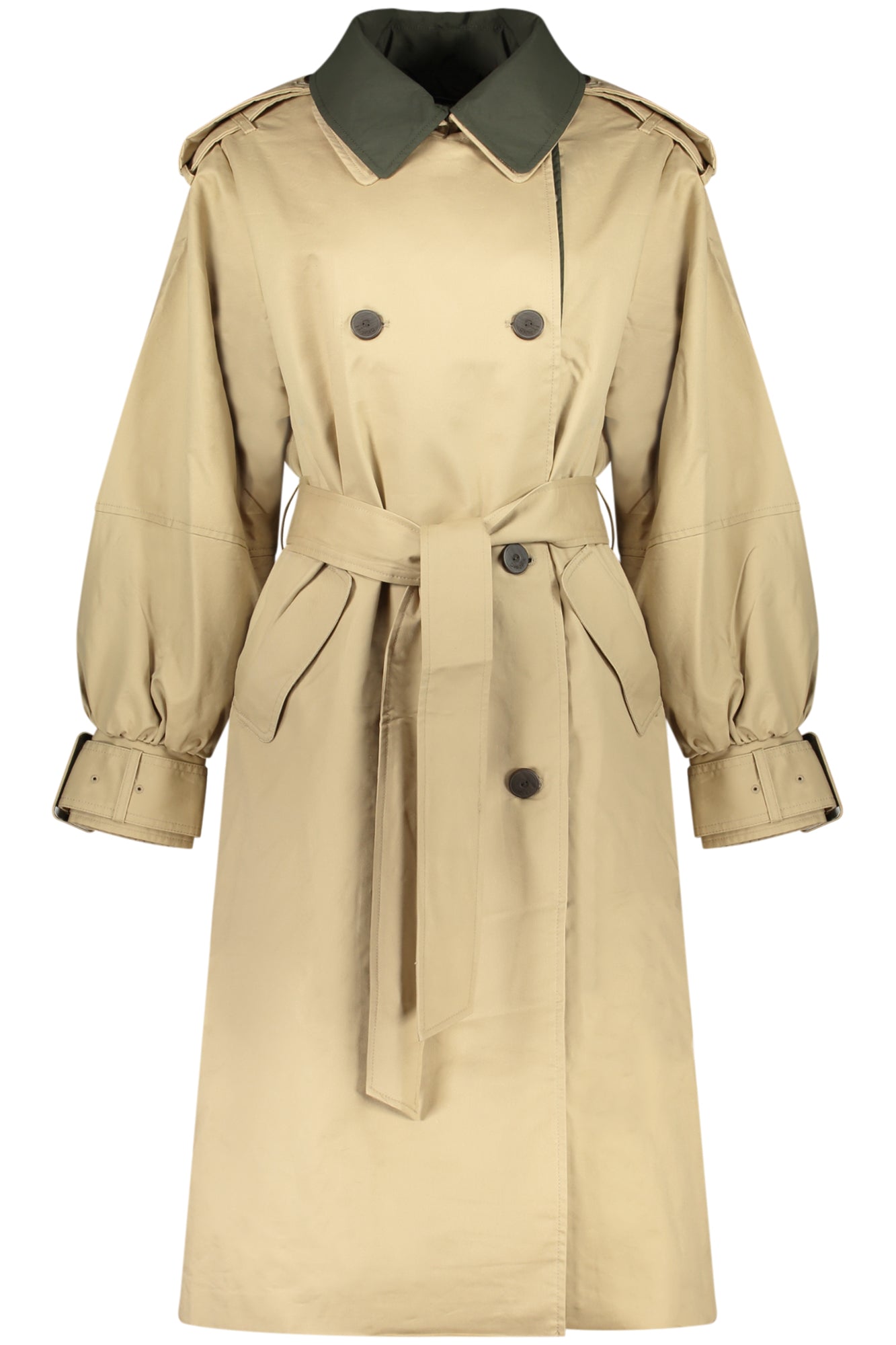 DESIGUAL WOMEN'S BEIGE TRENCH COAT