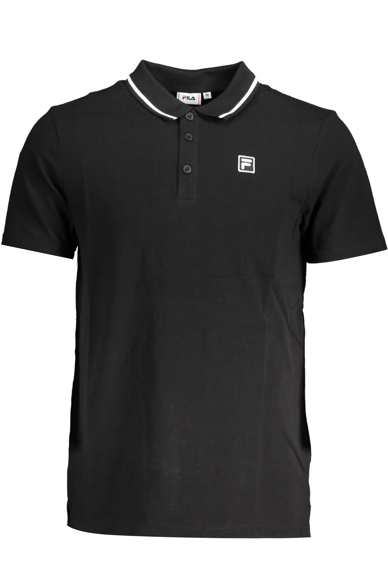 FILA MEN'S BLACK SHORT SLEEVED POLO SHIRT