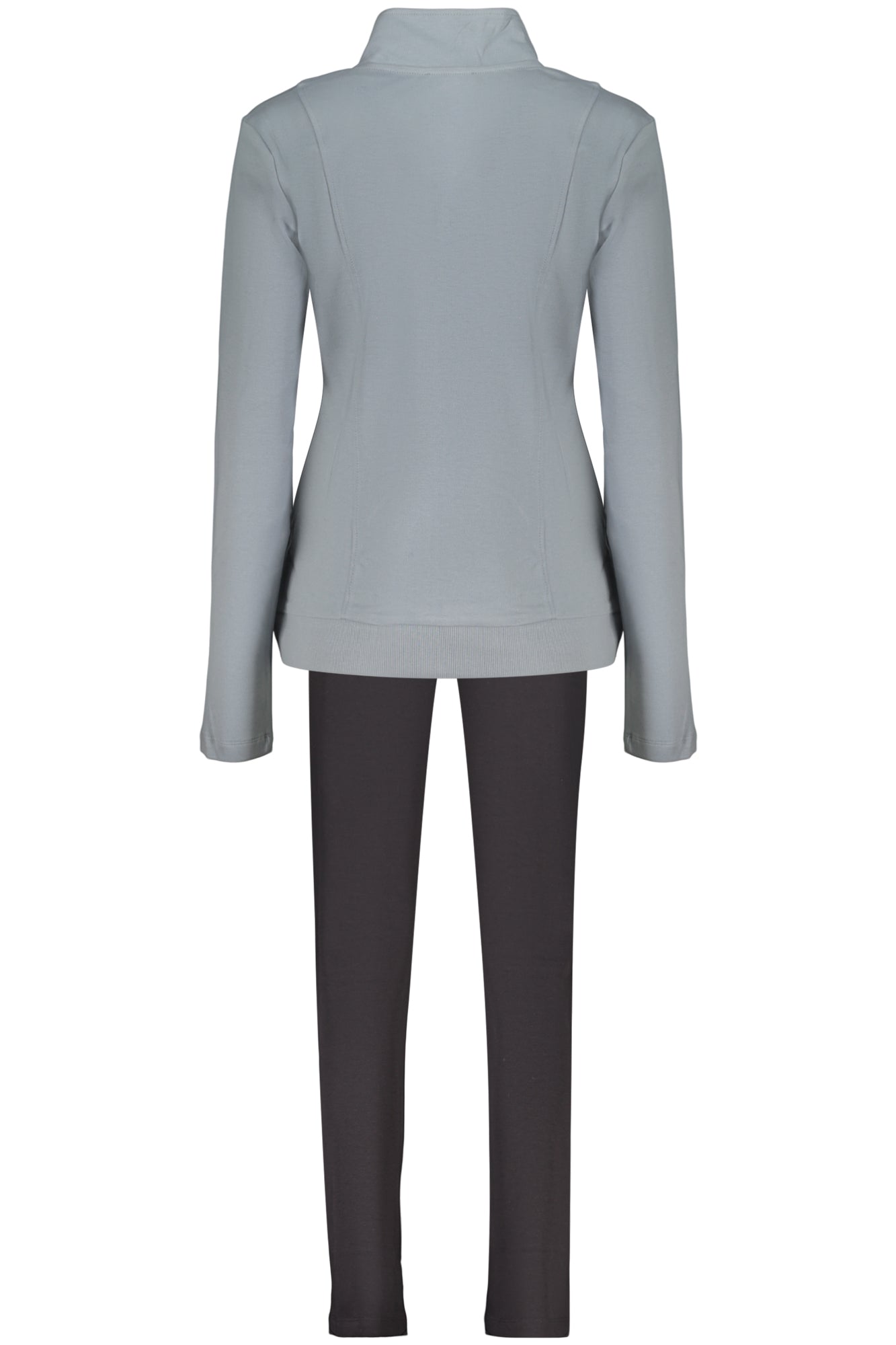 FREDDY WOMEN'S LIGHT BLUE ZIP-UP SWEATSHIRT