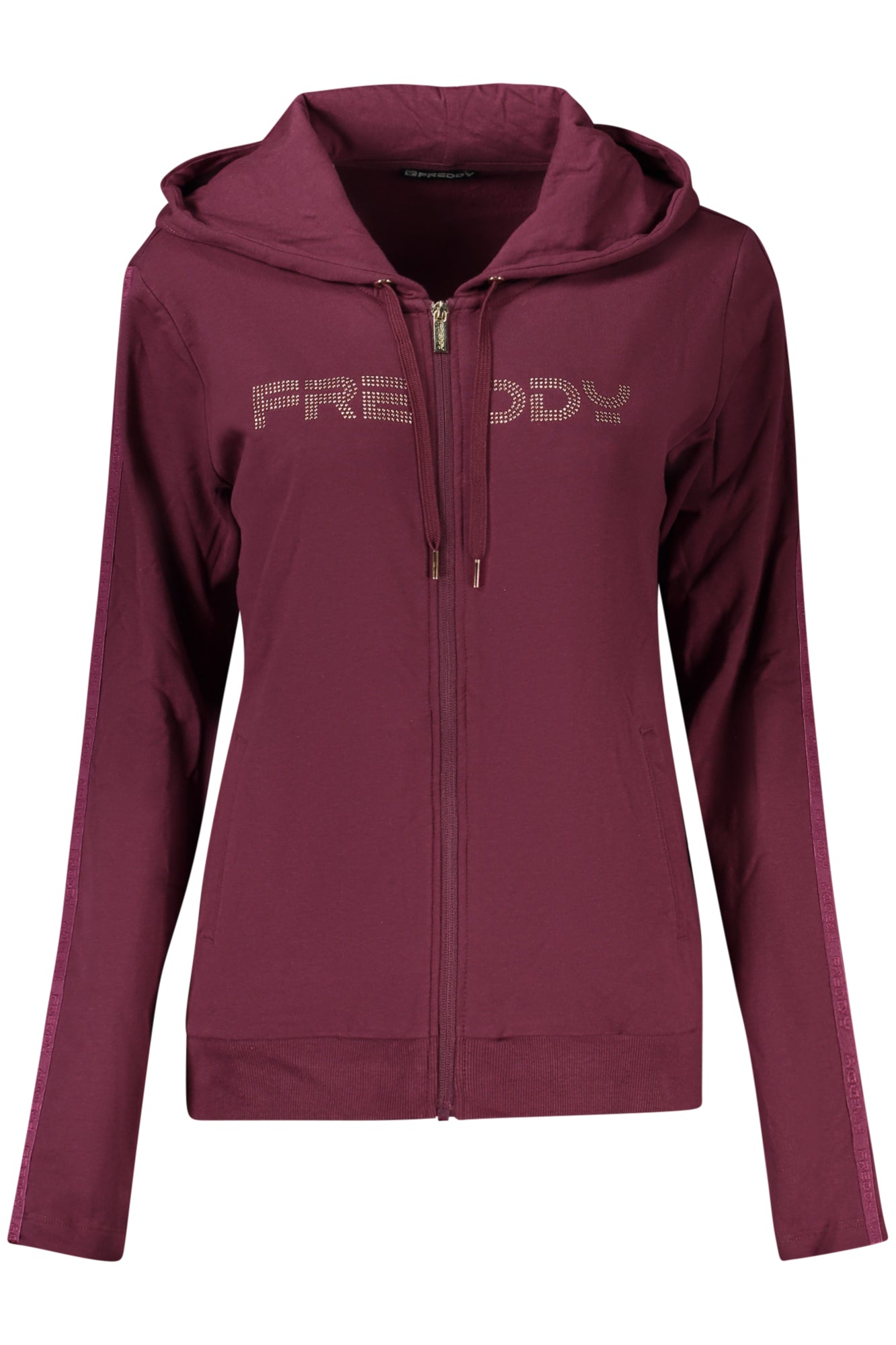 FREDDY WOMEN'S PURPLE ZIP-UP SWEATSHIRT
