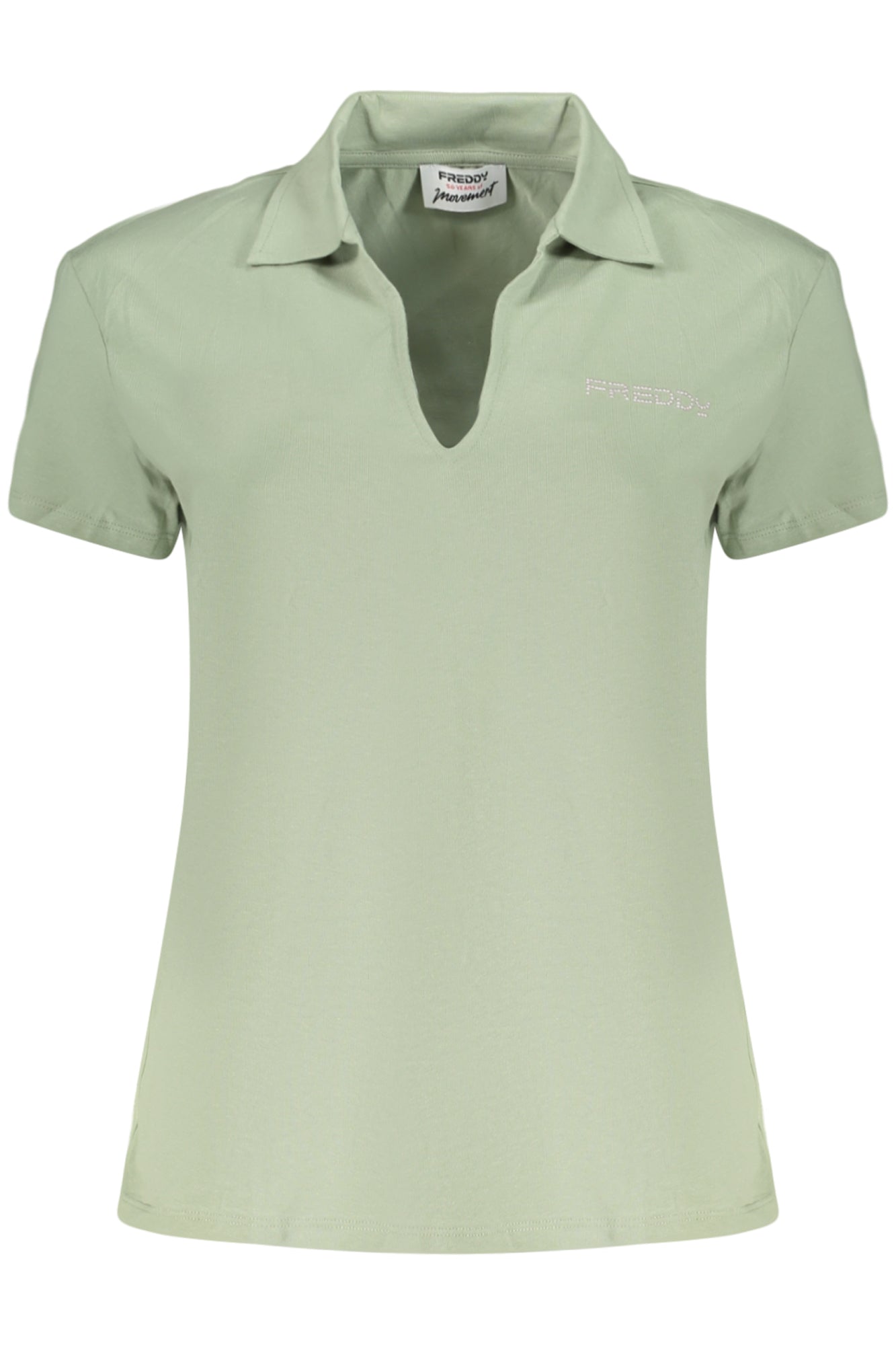 FREDDY WOMEN'S SHORT-SLEEVED GREEN T-SHIRT