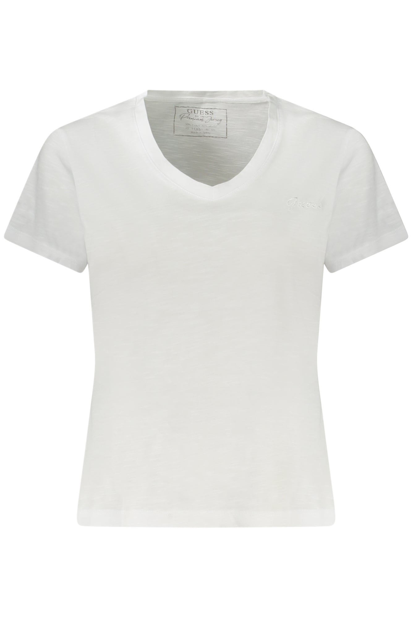 GUESS JEANS SHORT SLEEVE T-SHIRT WOMEN WHITE