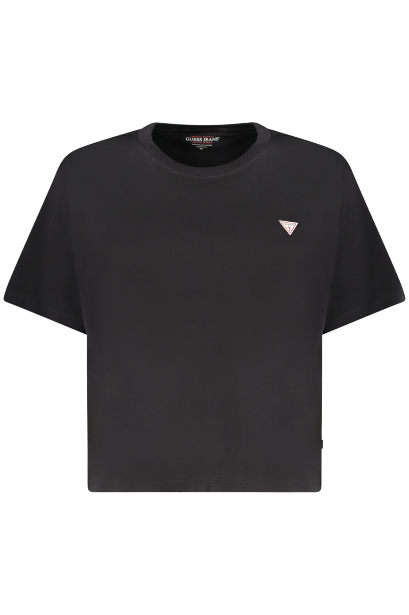 GUESS JEANS WOMEN'S SHORT-SLEEVED T-SHIRT BLACK