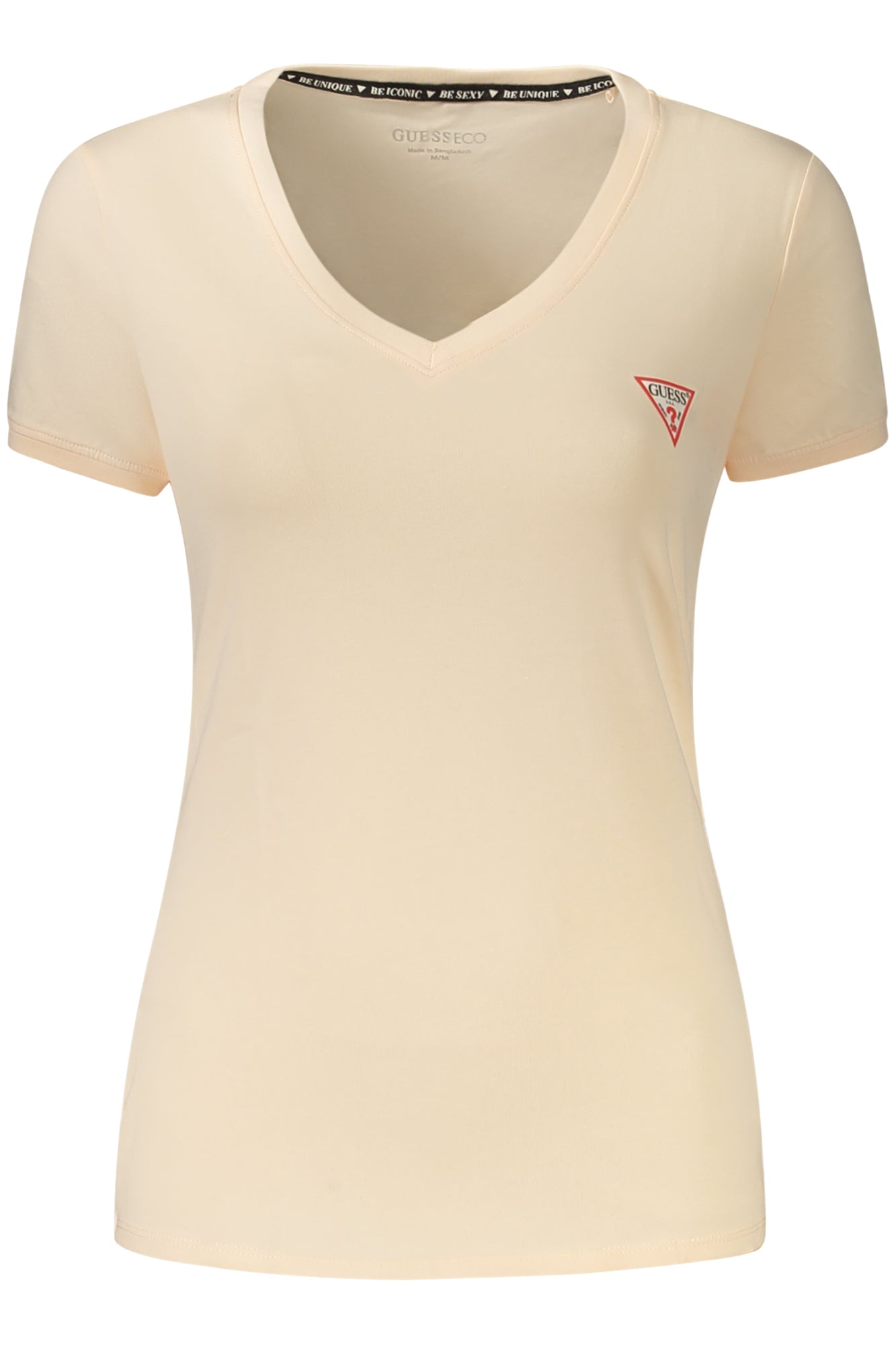 GUESS JEANS WOMEN'S SHORT SLEEVE T-SHIRT PINK