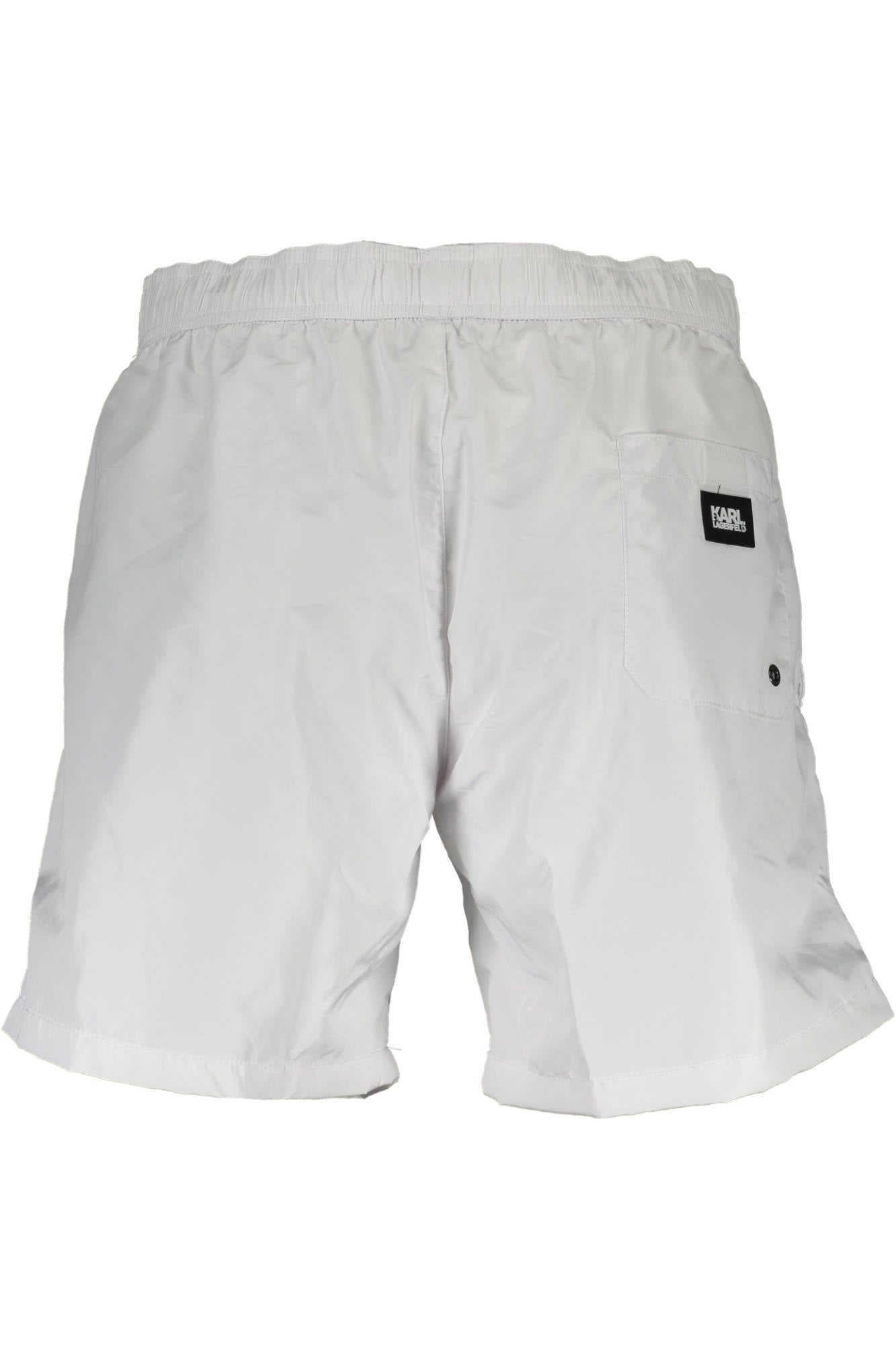 KARL LAGERFELD BEACHWEAR SWIMSUIT BOTTOM MEN WHITE
