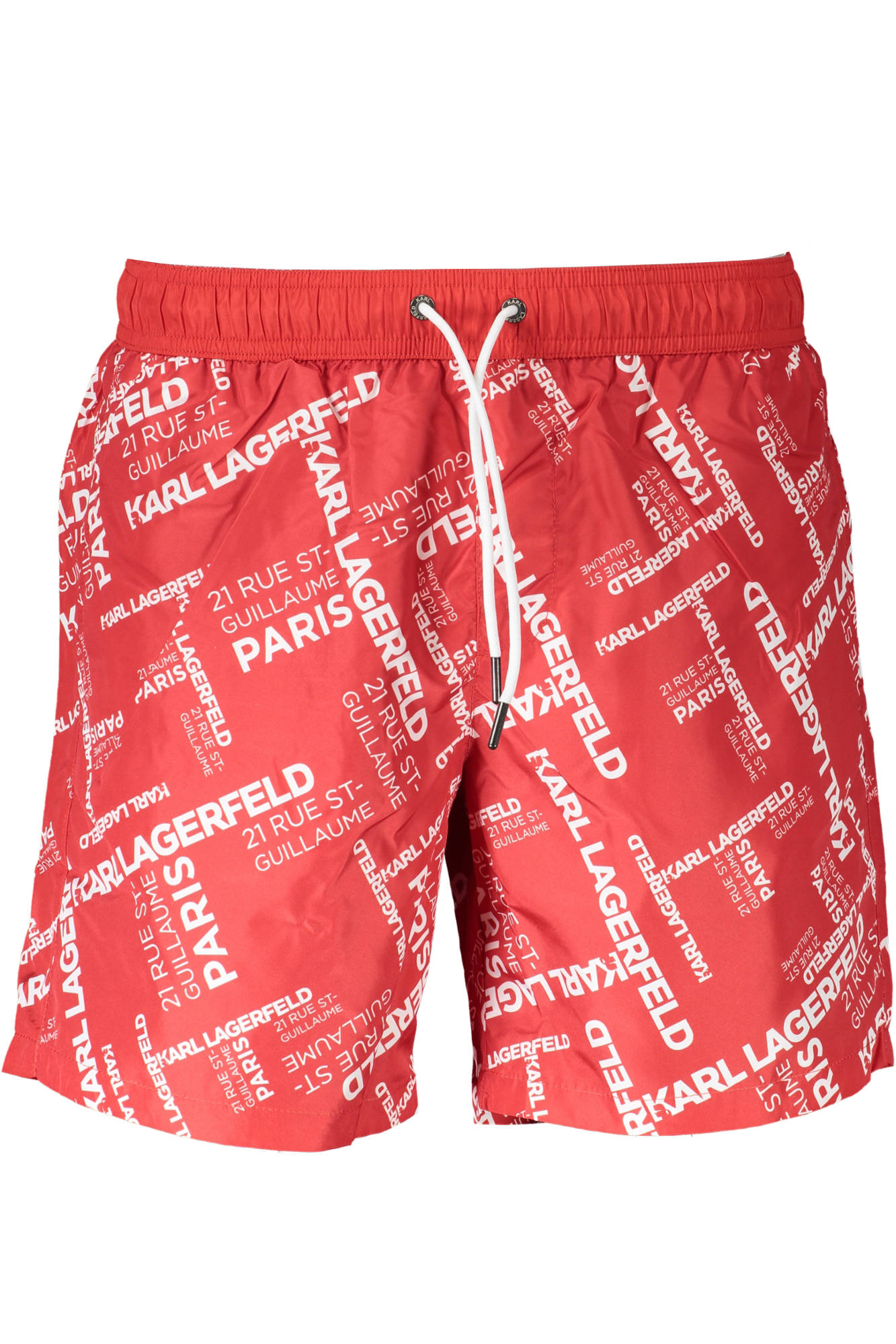 KARL LAGERFELD BEACHWEAR SWIMSUIT MEN'S BOTTOM RED