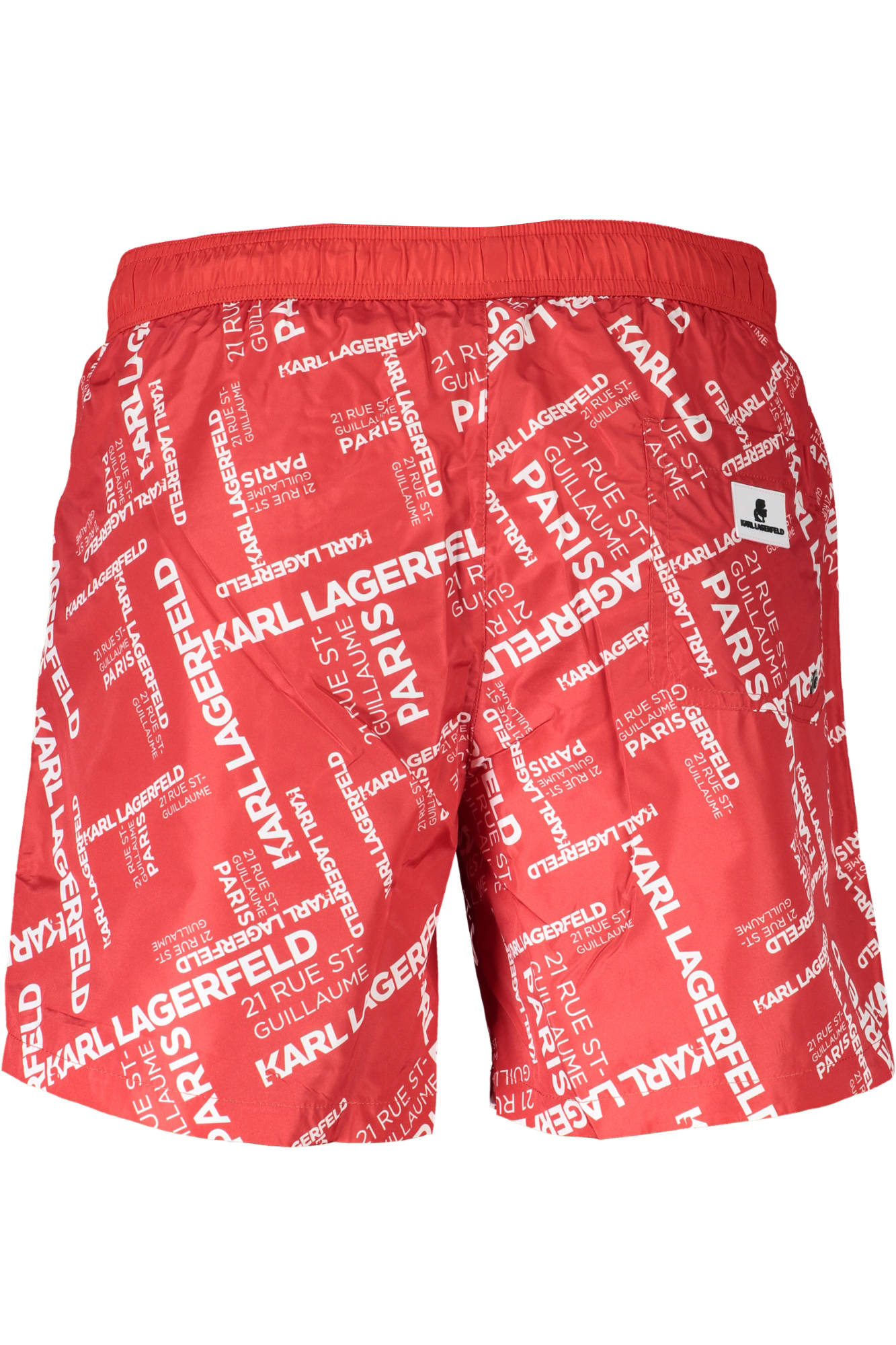 KARL LAGERFELD BEACHWEAR SWIMSUIT MEN'S BOTTOM RED