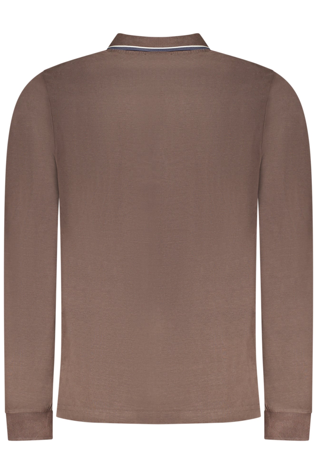 NORWAY 1963 MEN'S LONG-SLEEVE POLO SHIRT, BROWN