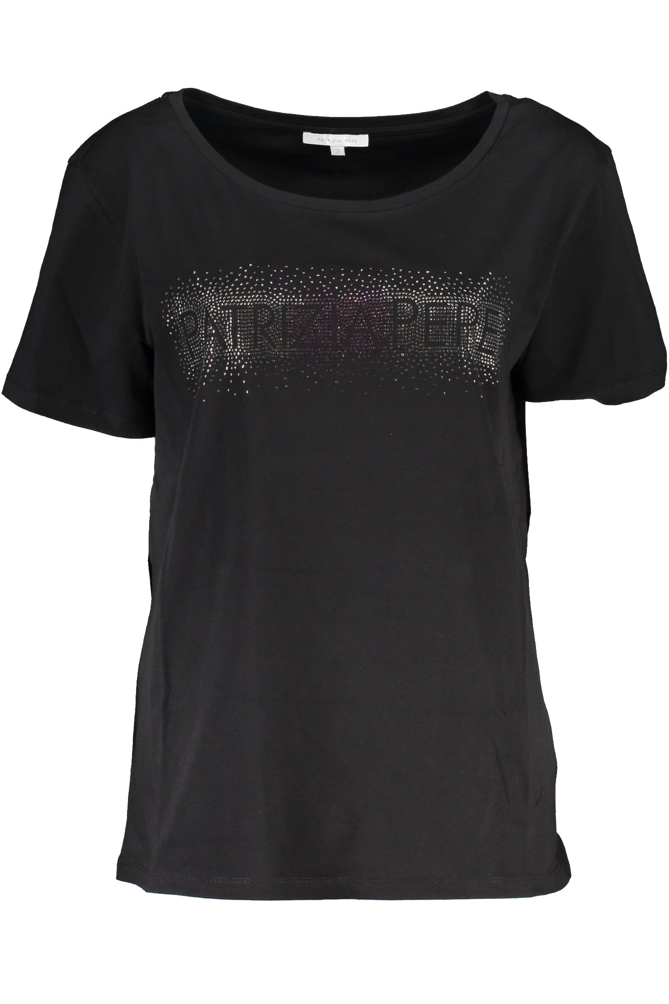 PATRIZIA PEPE WOMEN'S SHORT SLEEVE T-SHIRT BLACK