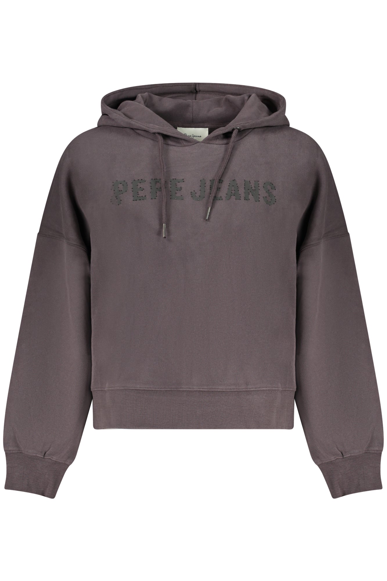 PEPE JEANS WOMEN'S BLACK ZIP-UP SWEATSHIRT