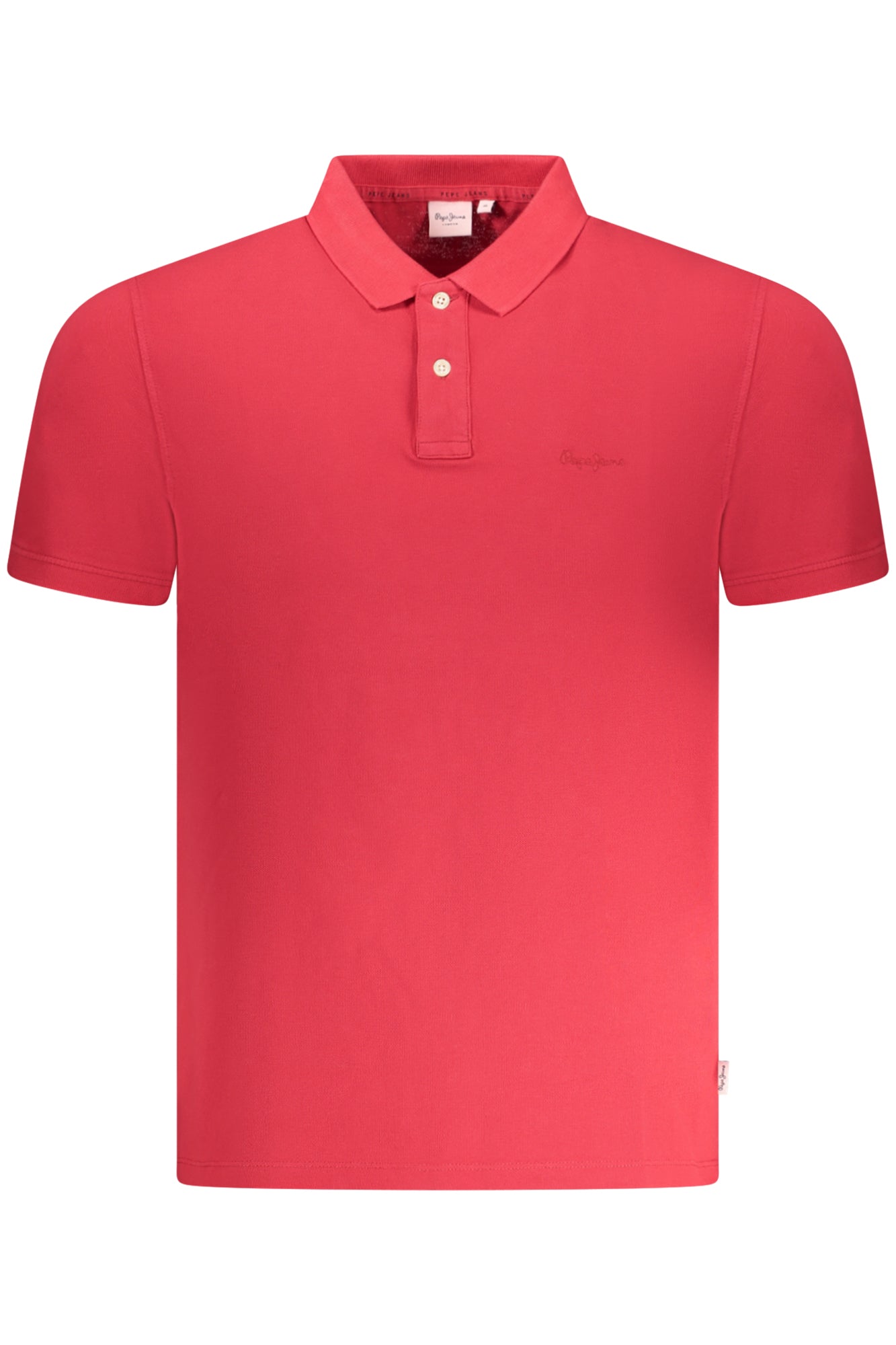 PEPE JEANS MEN'S SHORT SLEEVE POLO SHIRT RED