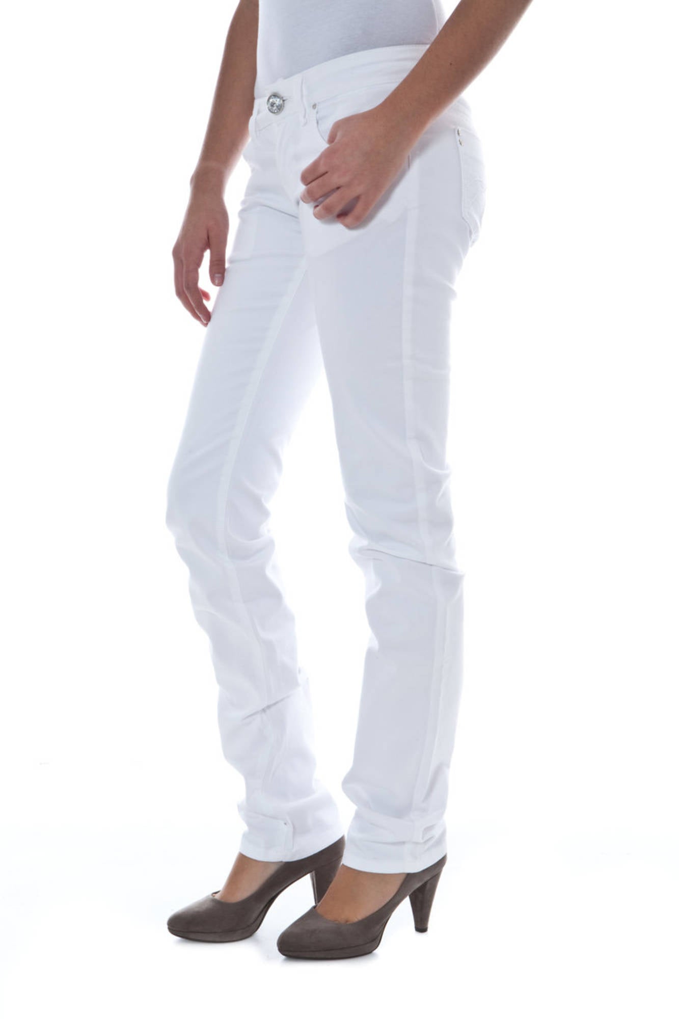 PHARD WHITE WOMAN TROUSERS
