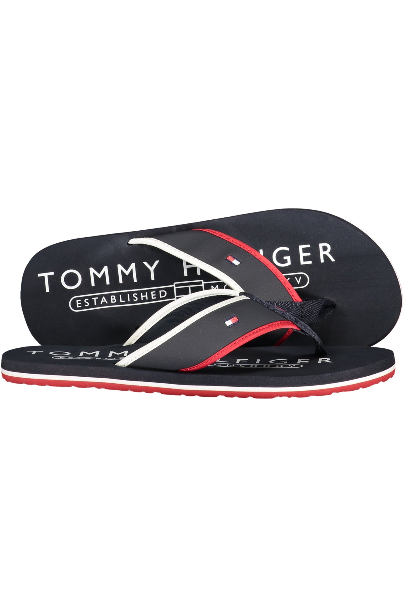 TOMMY HILFIGER MEN'S BLUE SLIPPER FOOTWEAR