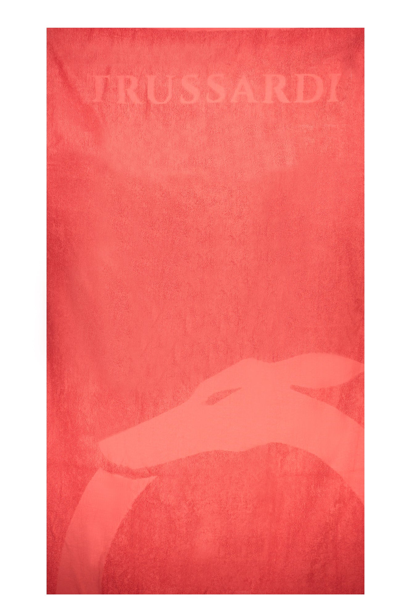 TRUSSARDI JEANS WOMEN'S BEACH TOWEL RED