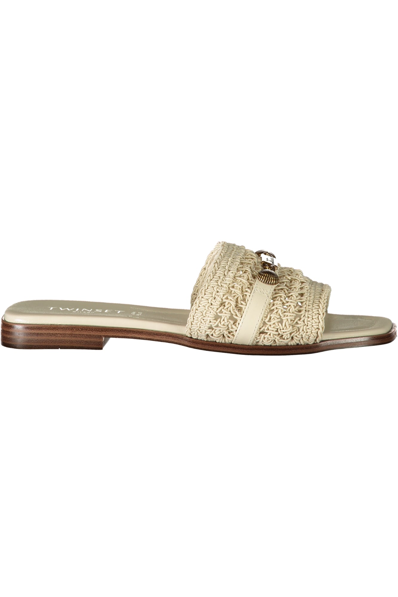 TWINSET WOMEN'S BEIGE SANDALS