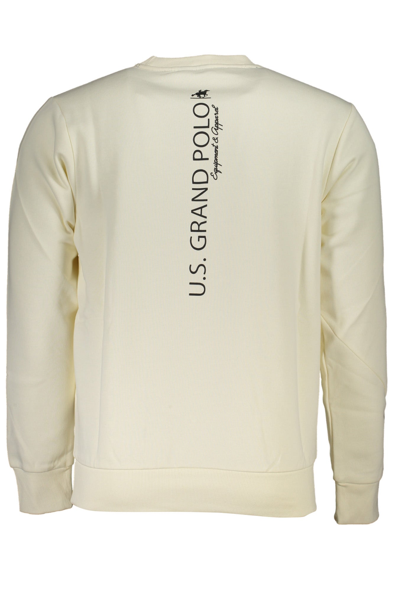 US GRAND MEN'S WHITE ZIP-UP SWEATSHIRT
