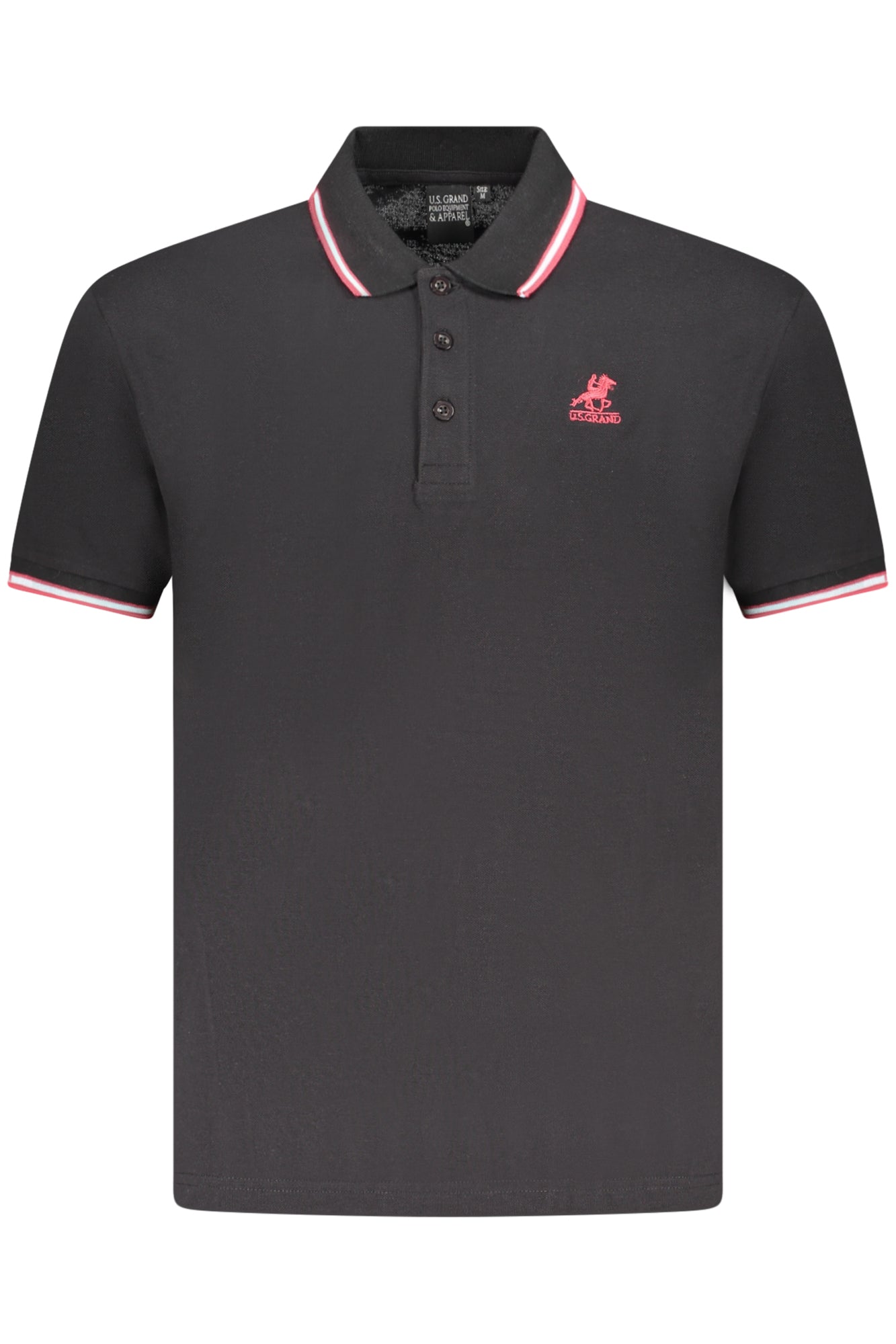 US GRAND POLO SHORT SLEEVE MEN'S BLACK