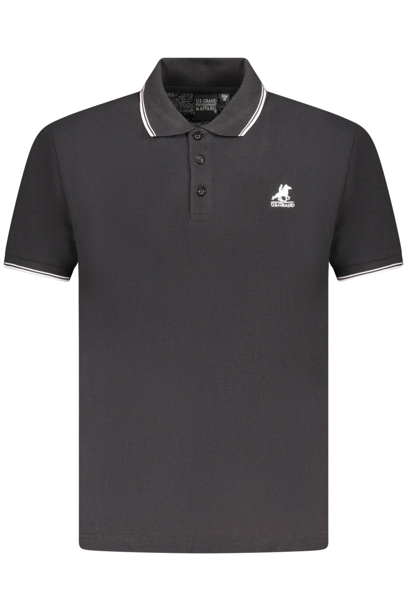 US GRAND POLO SHORT SLEEVE MEN'S BLACK