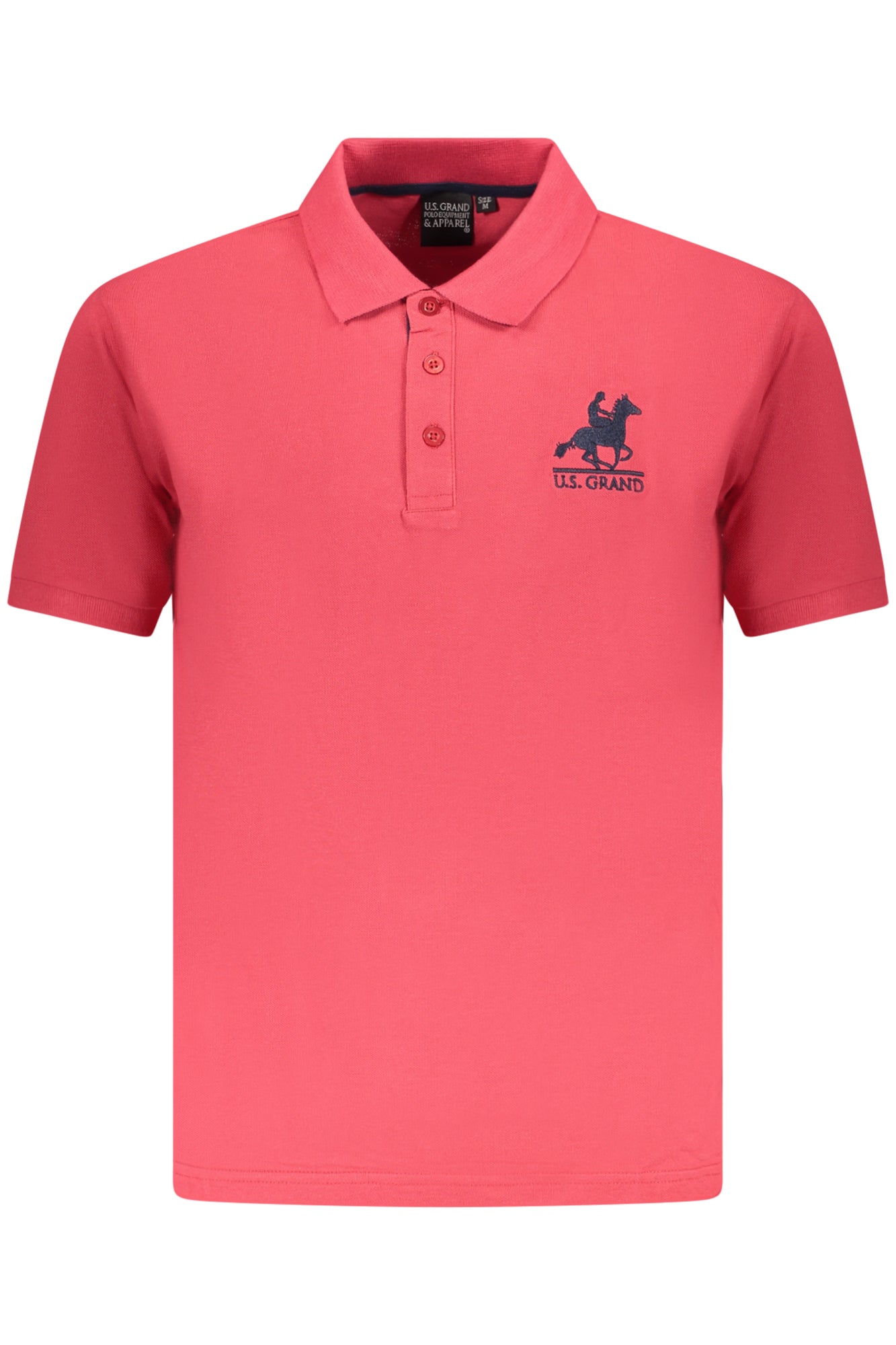 US GRAND MEN'S SHORT-SLEEVE POLO SHIRT, RED